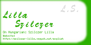 lilla szilczer business card